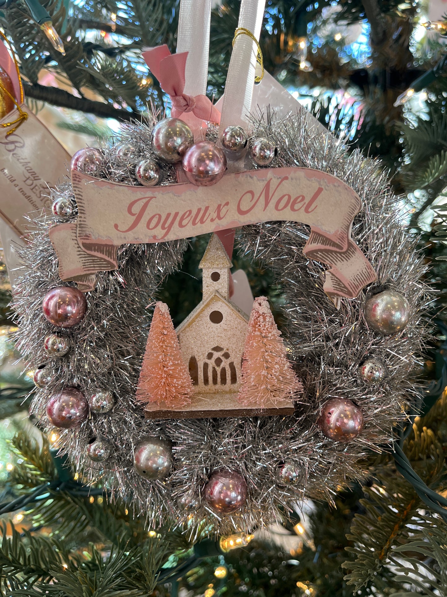 Classic Pastel Tinsel Wreath