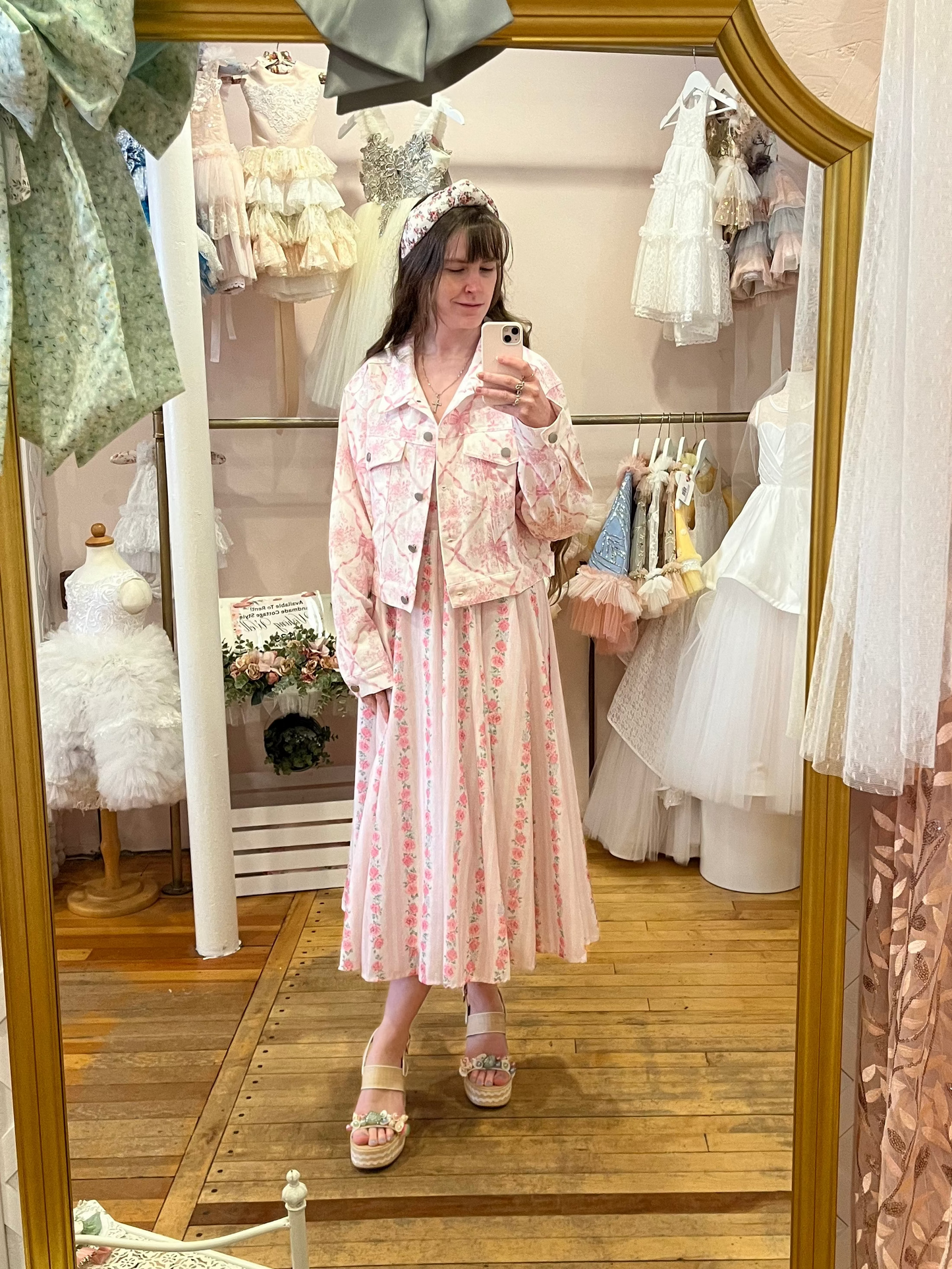 Pink Ribbons and Roses Lightweight Twill Jacket