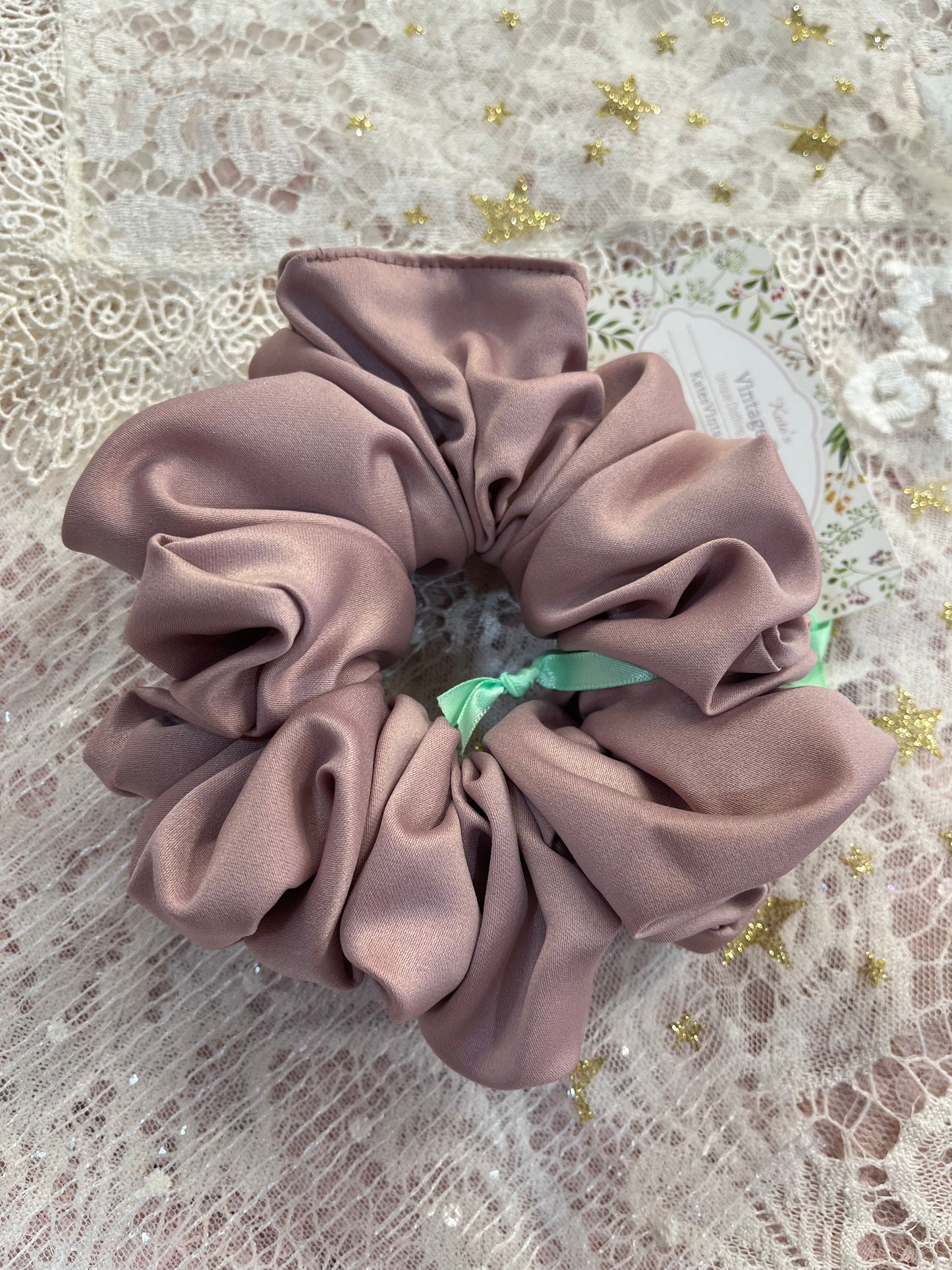 Dusty Purple XL Satin Around The Bun Scrunchie