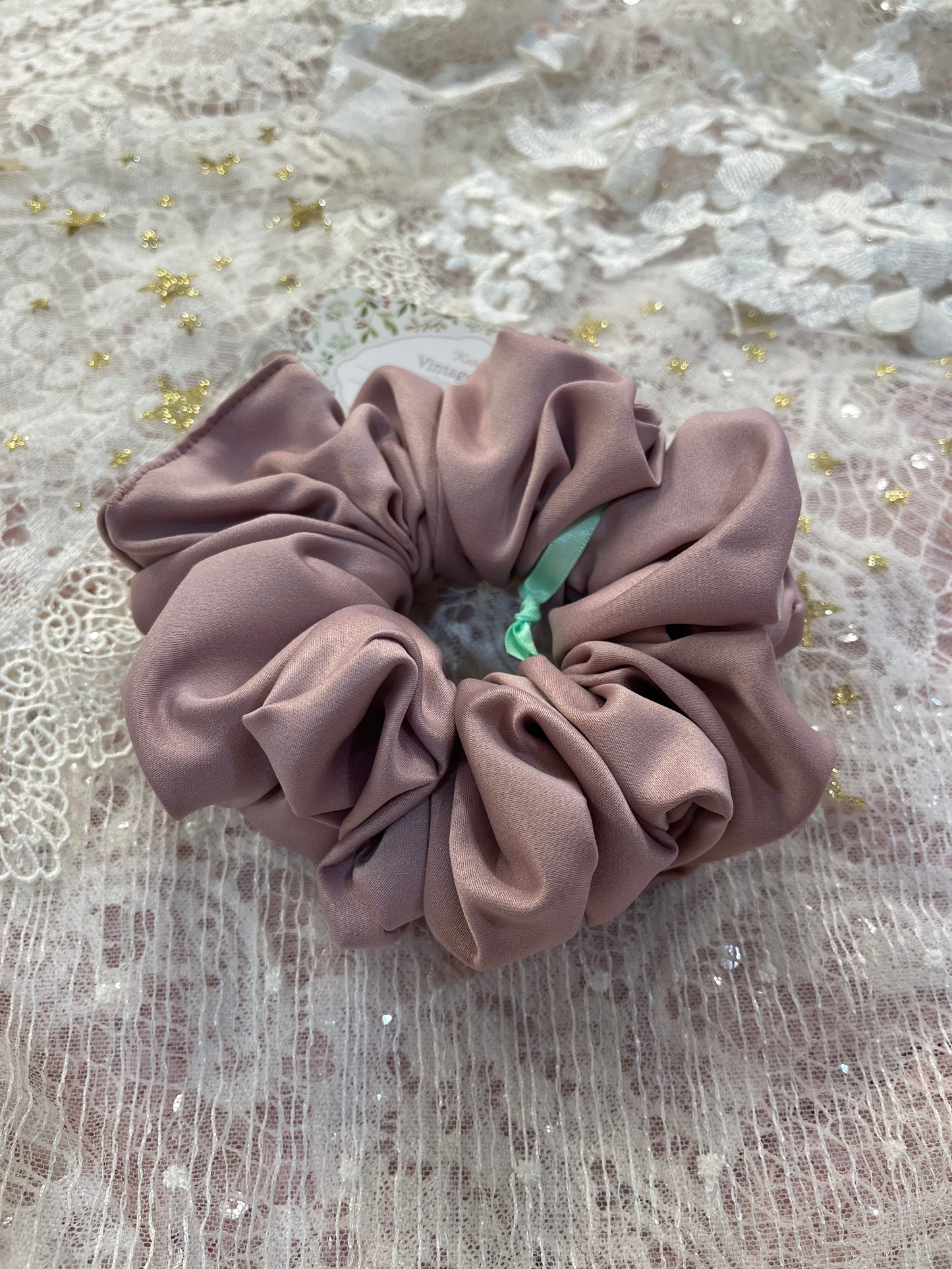 Dusty Purple XL Satin Around The Bun Scrunchie