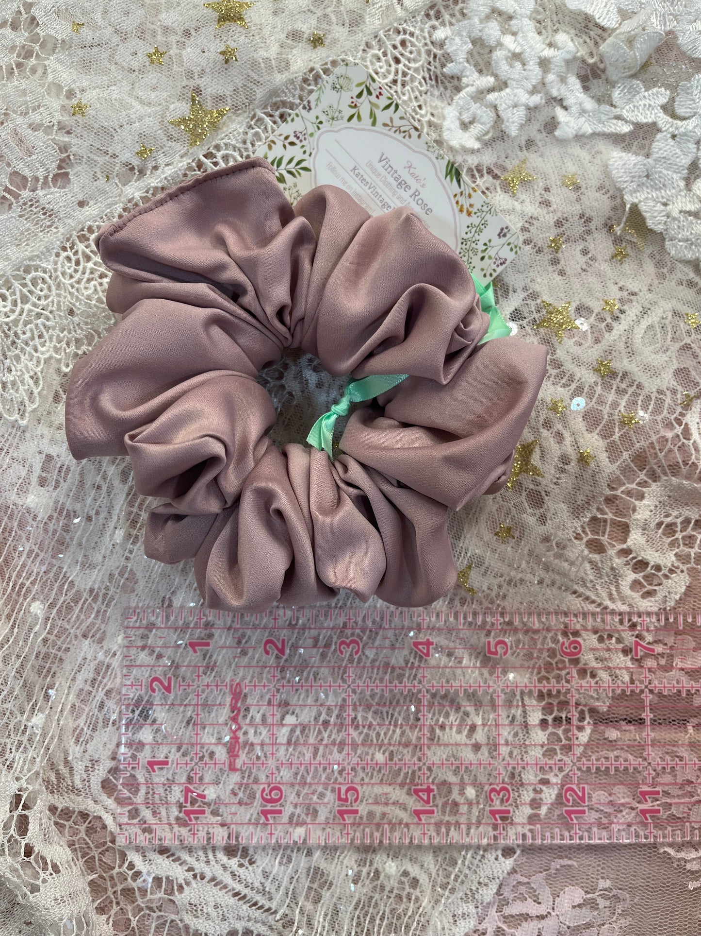Dusty Purple XL Satin Around The Bun Scrunchie