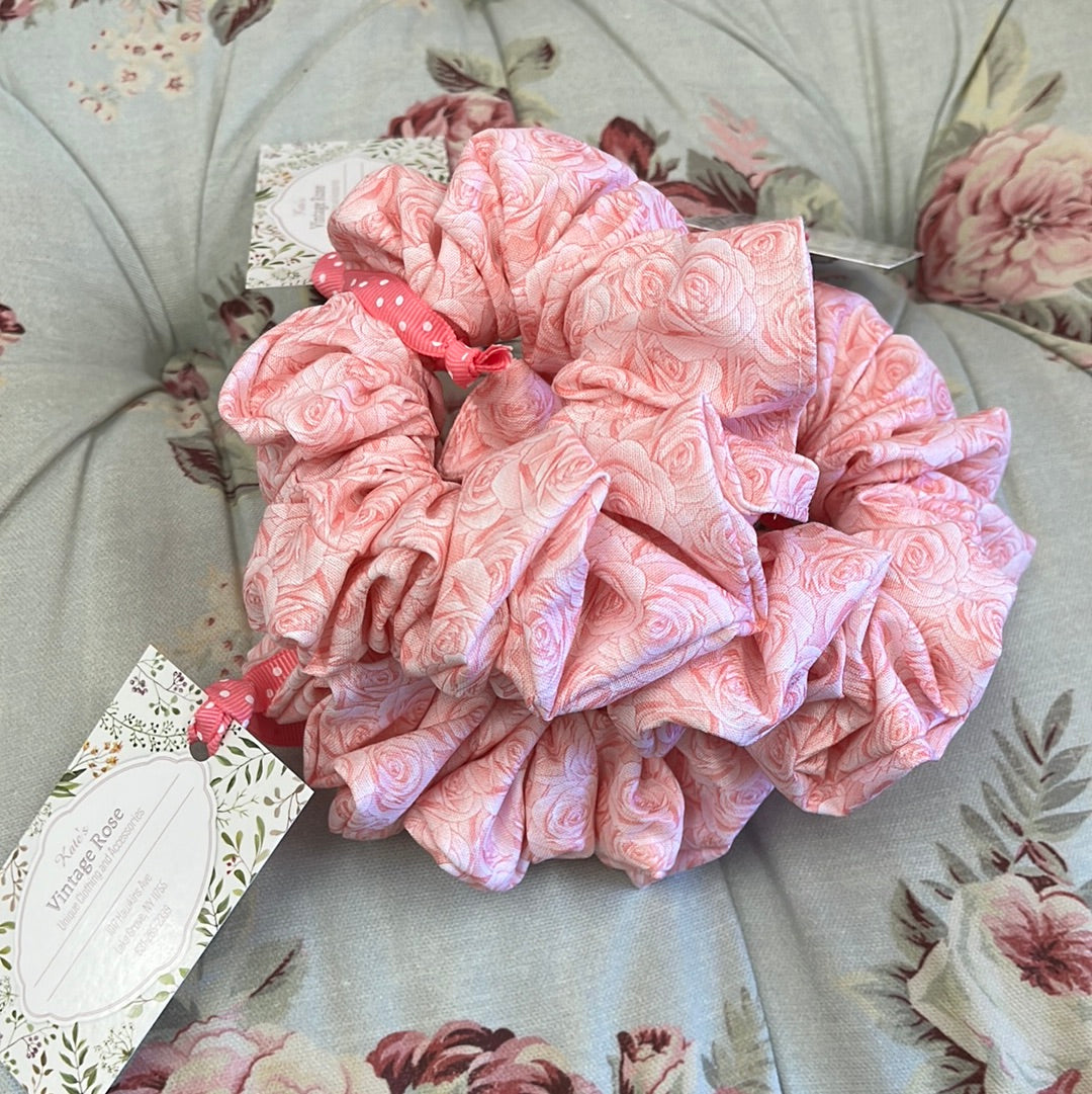 Pink Around The Bun Scrunchie