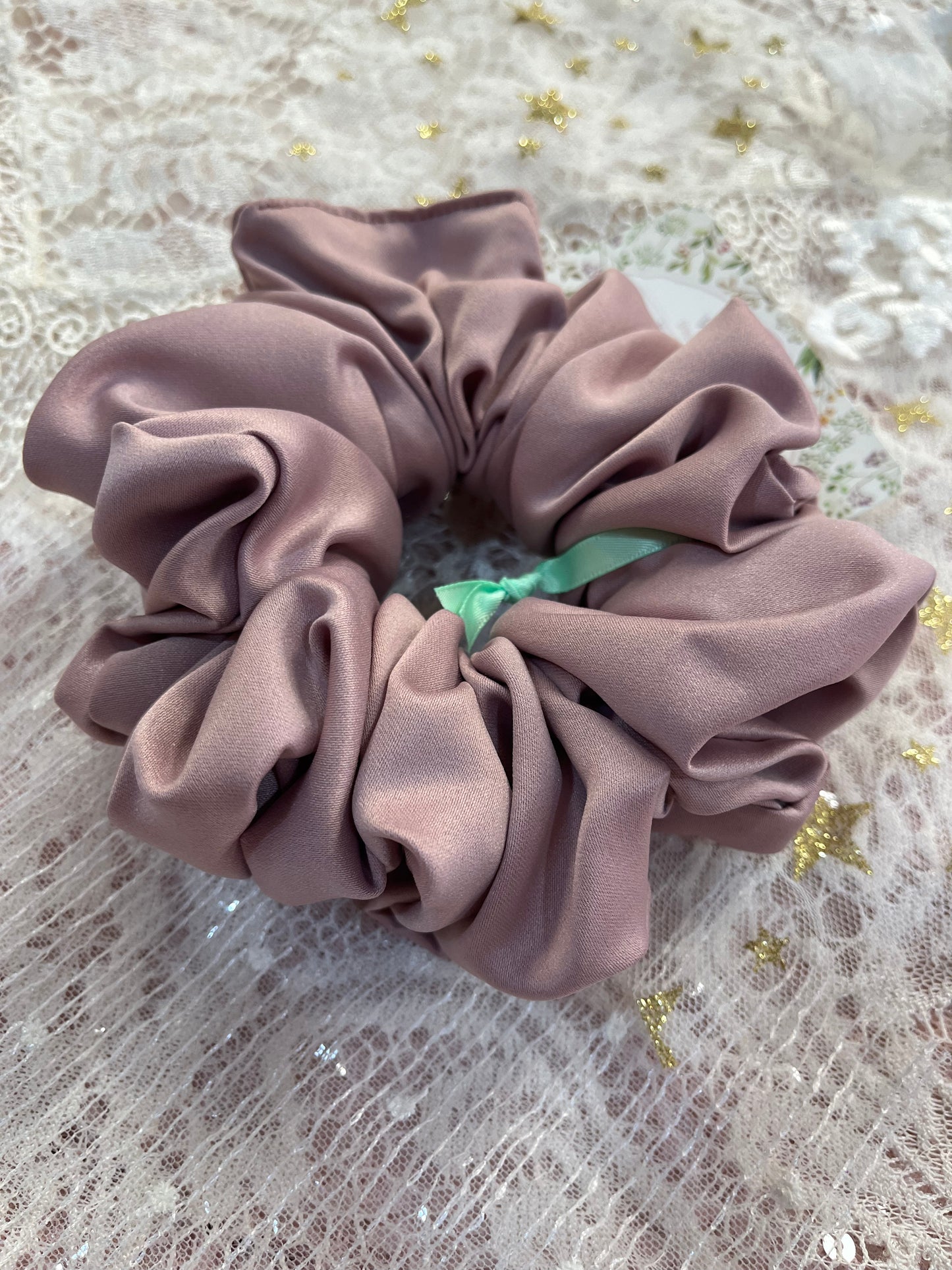 Dusty Purple XL Satin Around The Bun Scrunchie
