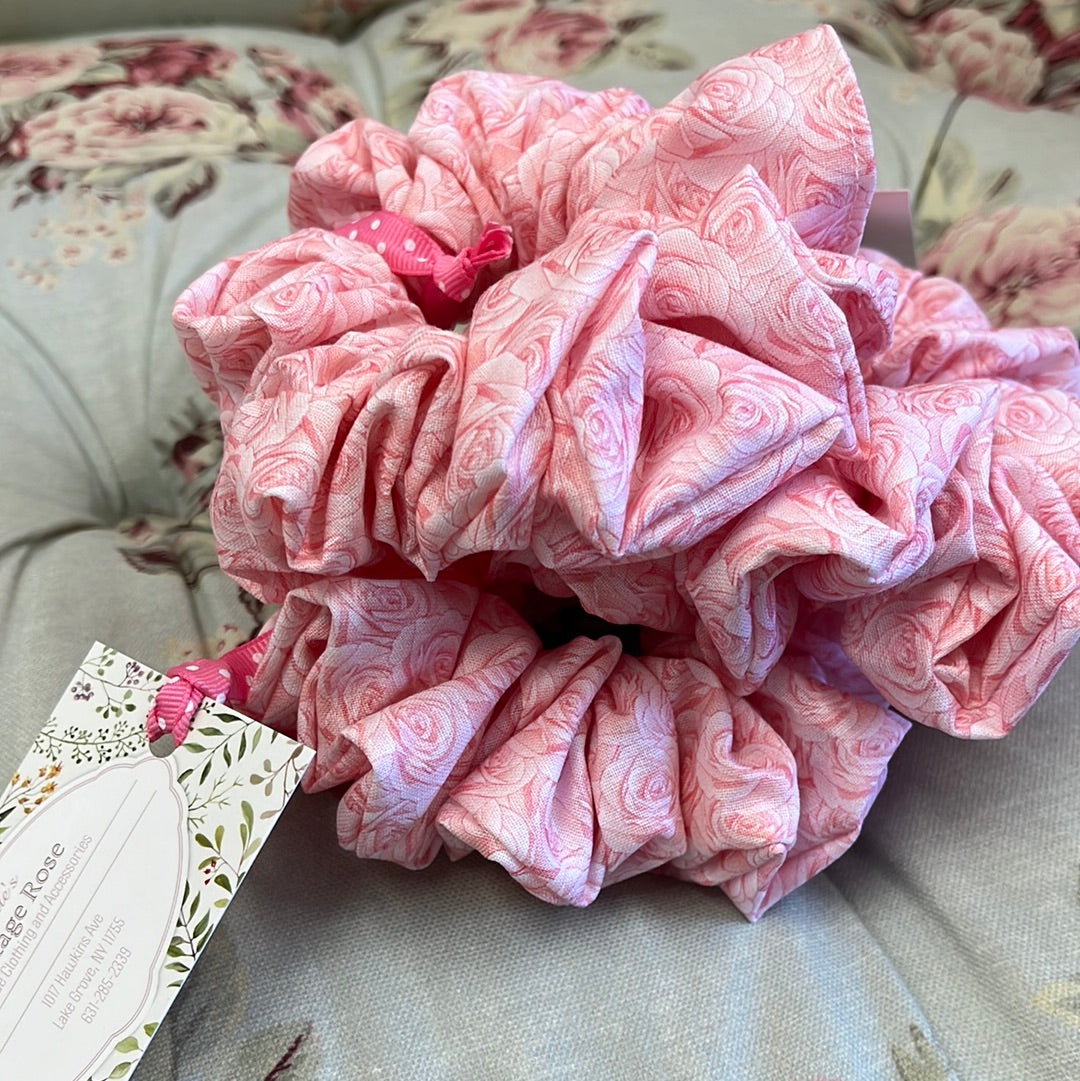 Pink Around The Bun Scrunchie