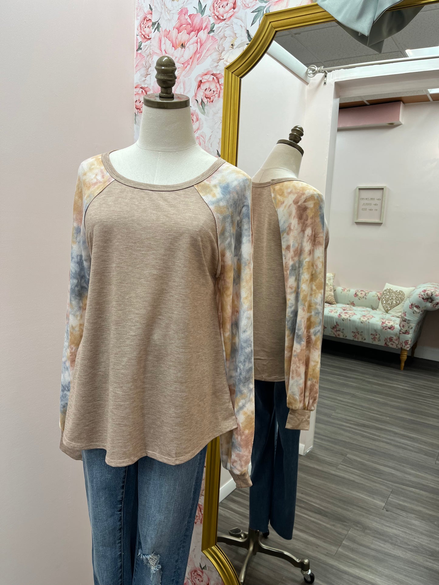Ella Printed Knit Top