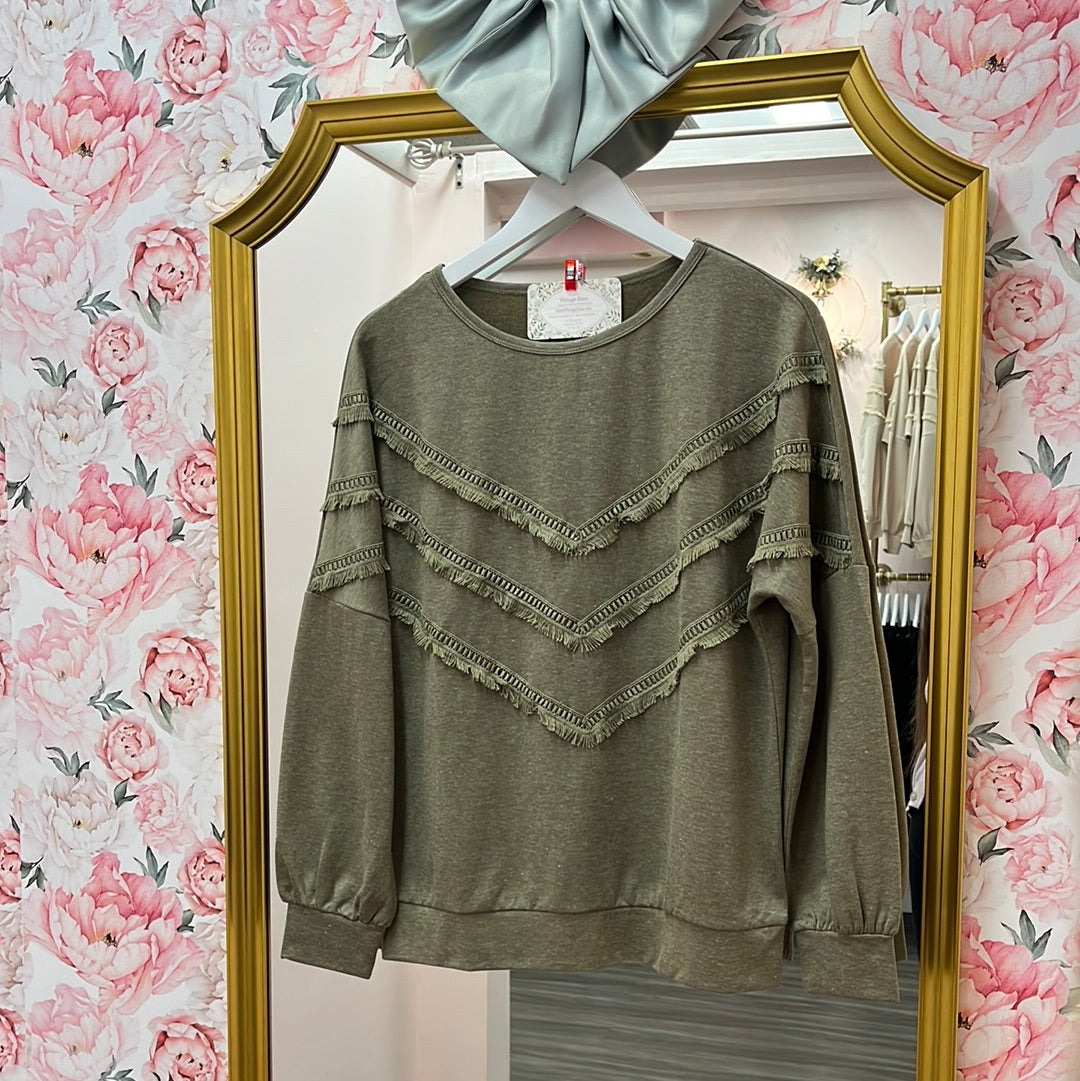 Addison Tassel Sweatshirt