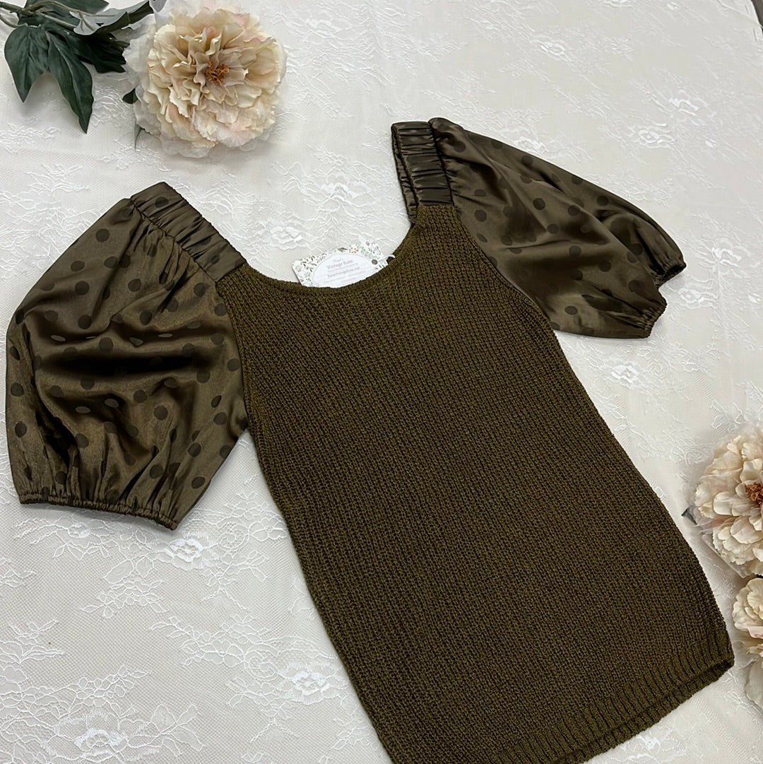 Hollie Puff Sleeve Knit Top