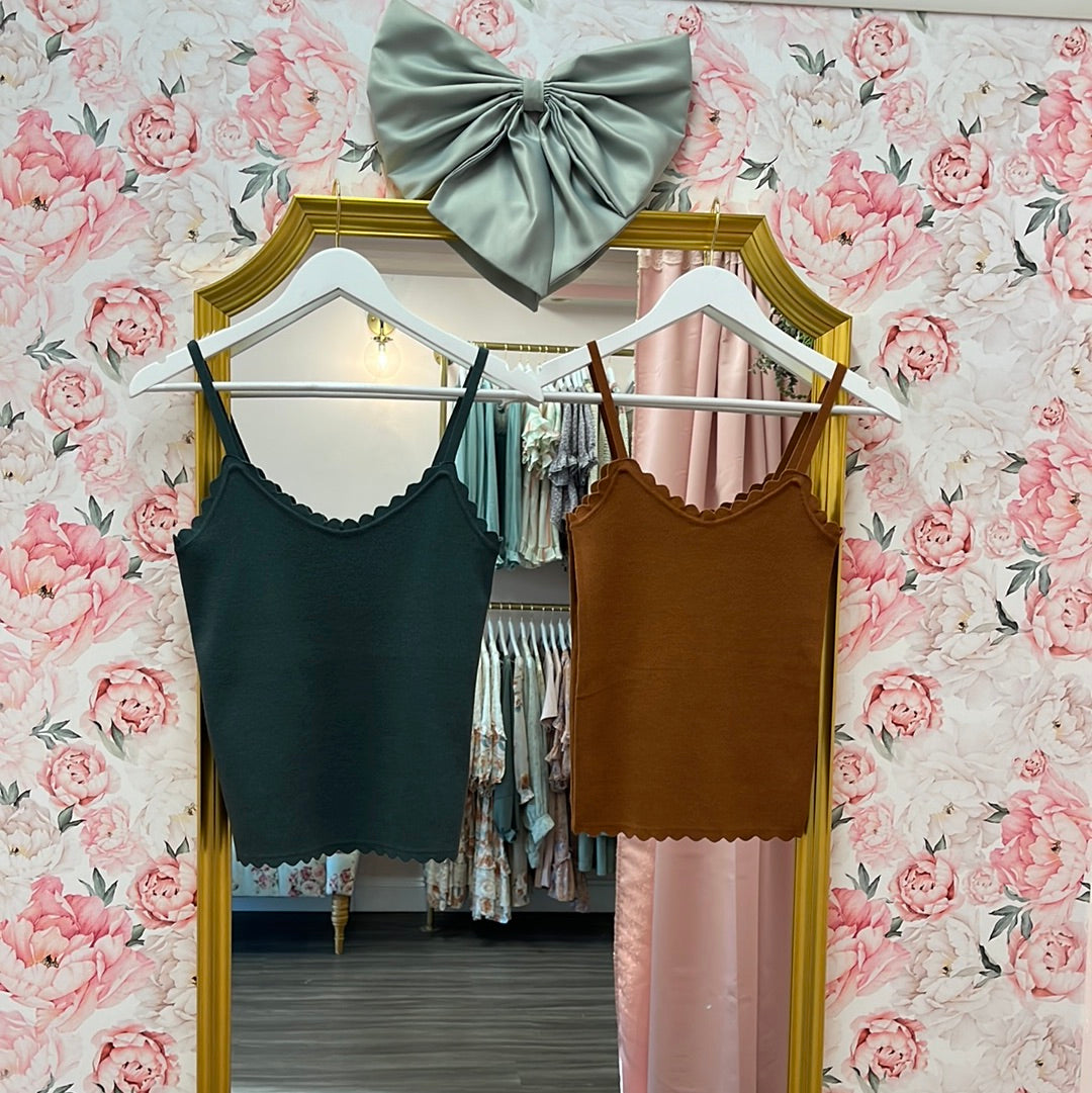 Baylee Scalloped Cami *FINAL SALE ***