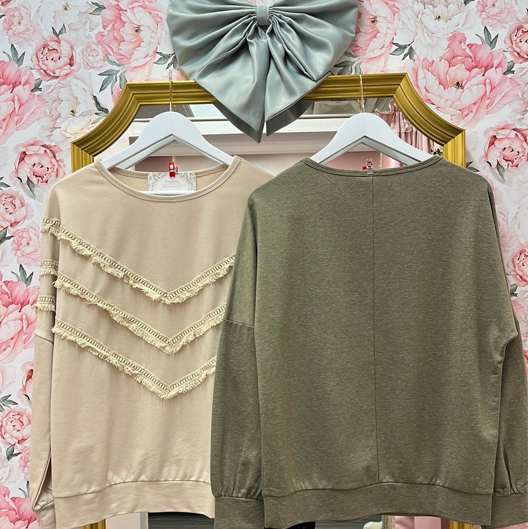 Addison Tassel Sweatshirt