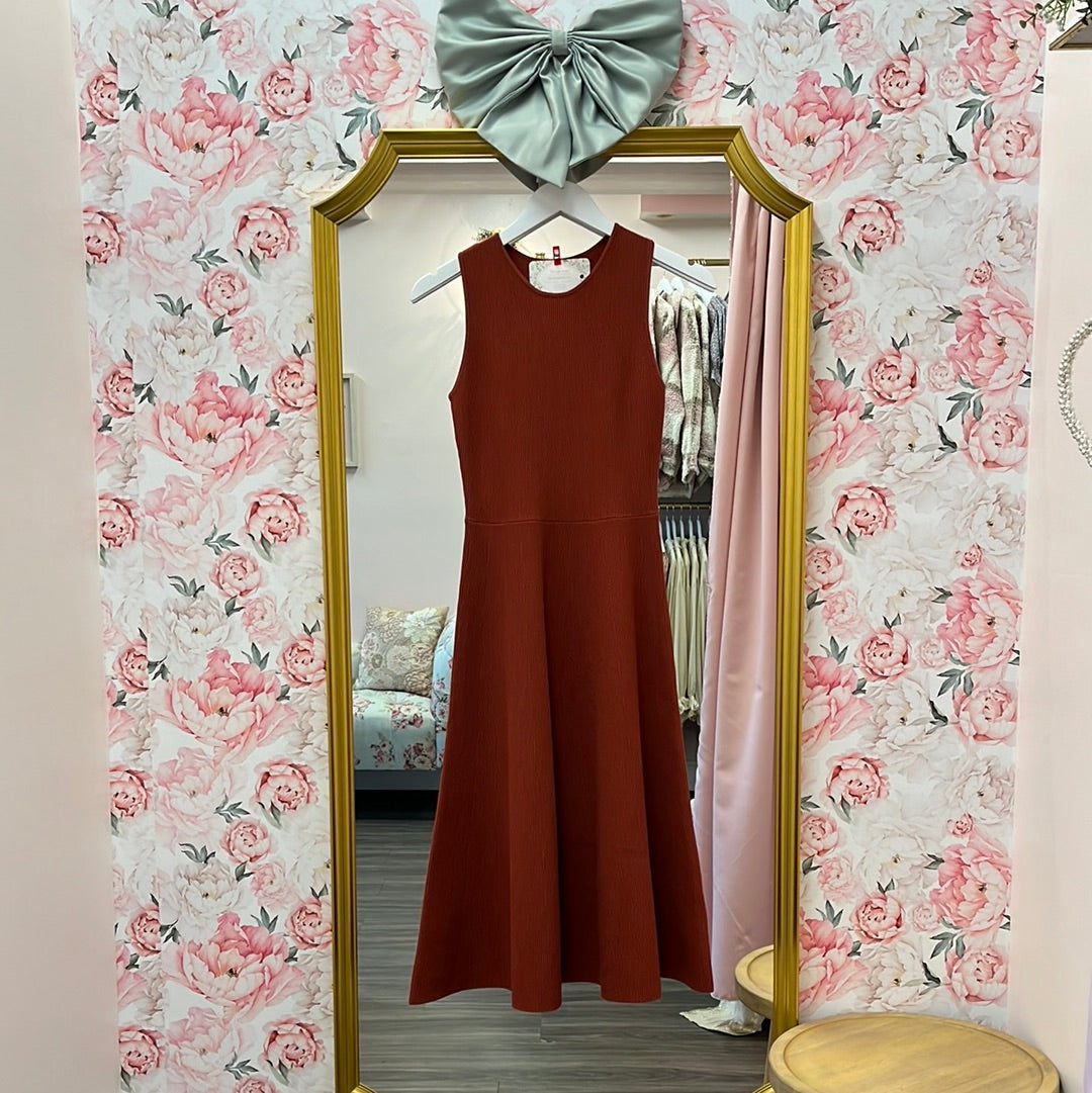 Noelle Knit A-line Long Dress