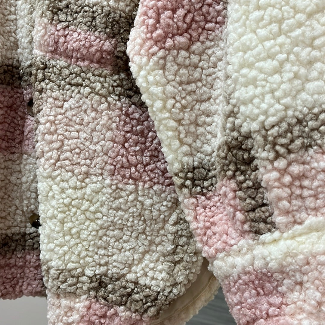 Aspen Plaid Light Sherpa Jacket