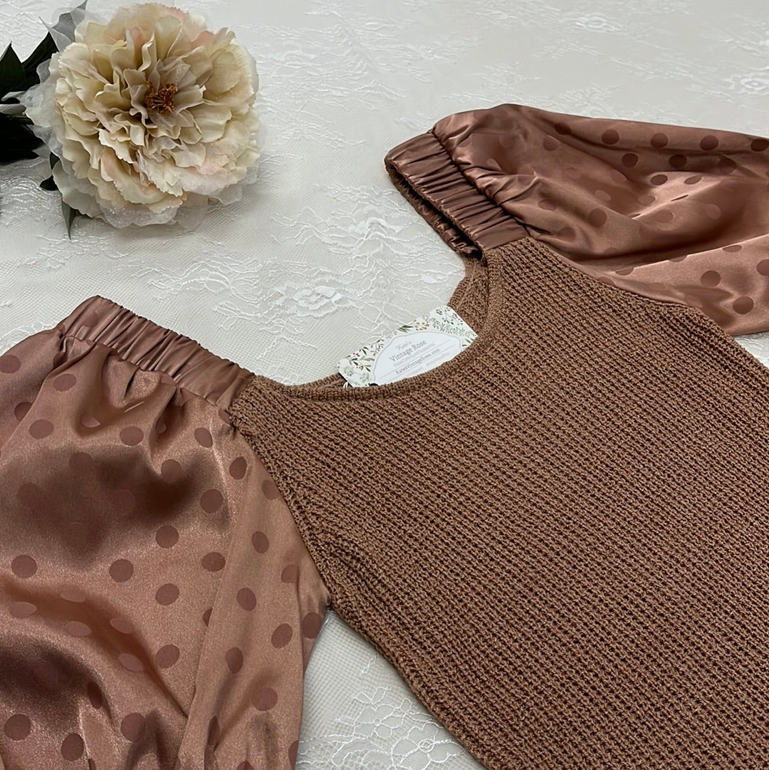 Hollie Puff Sleeve Knit Top