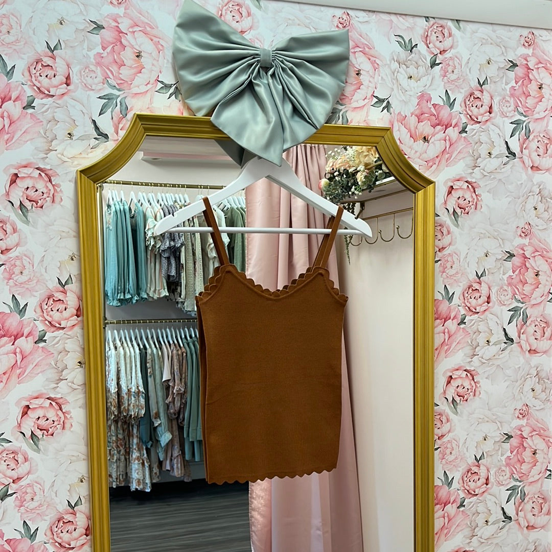 Baylee Scalloped Cami *FINAL SALE ***