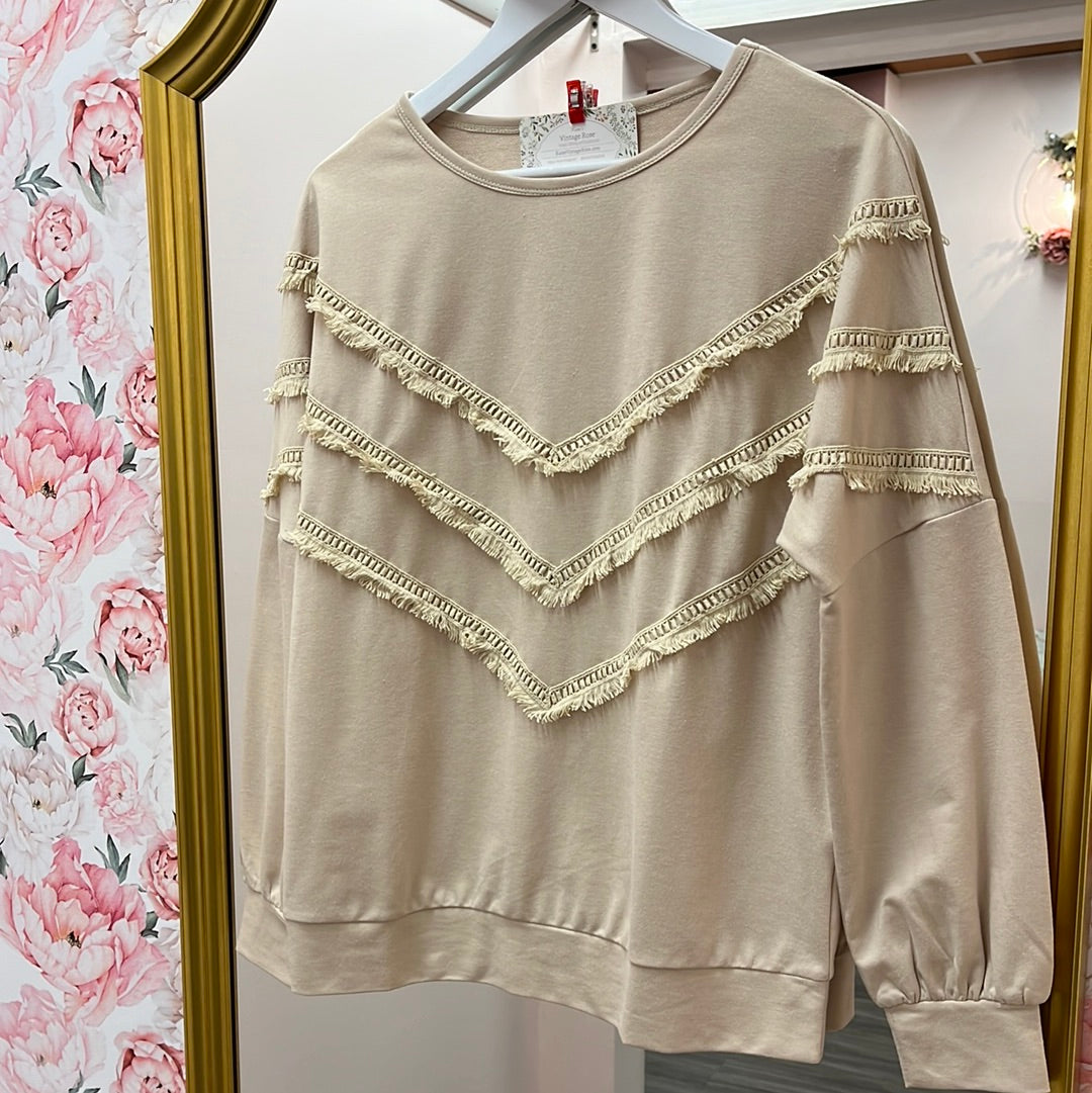 Addison Tassel Sweatshirt