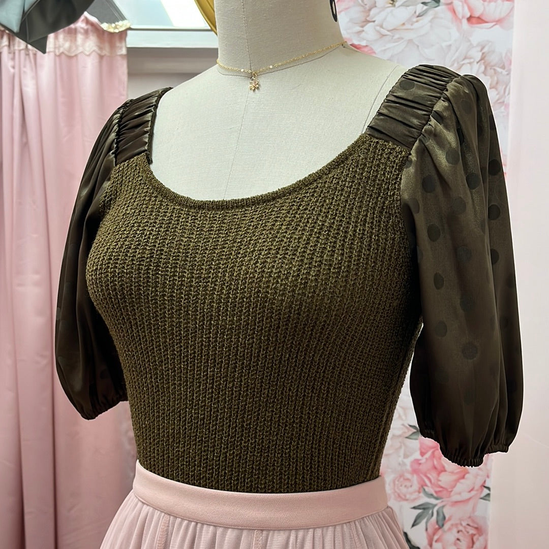 Hollie Puff Sleeve Knit Top