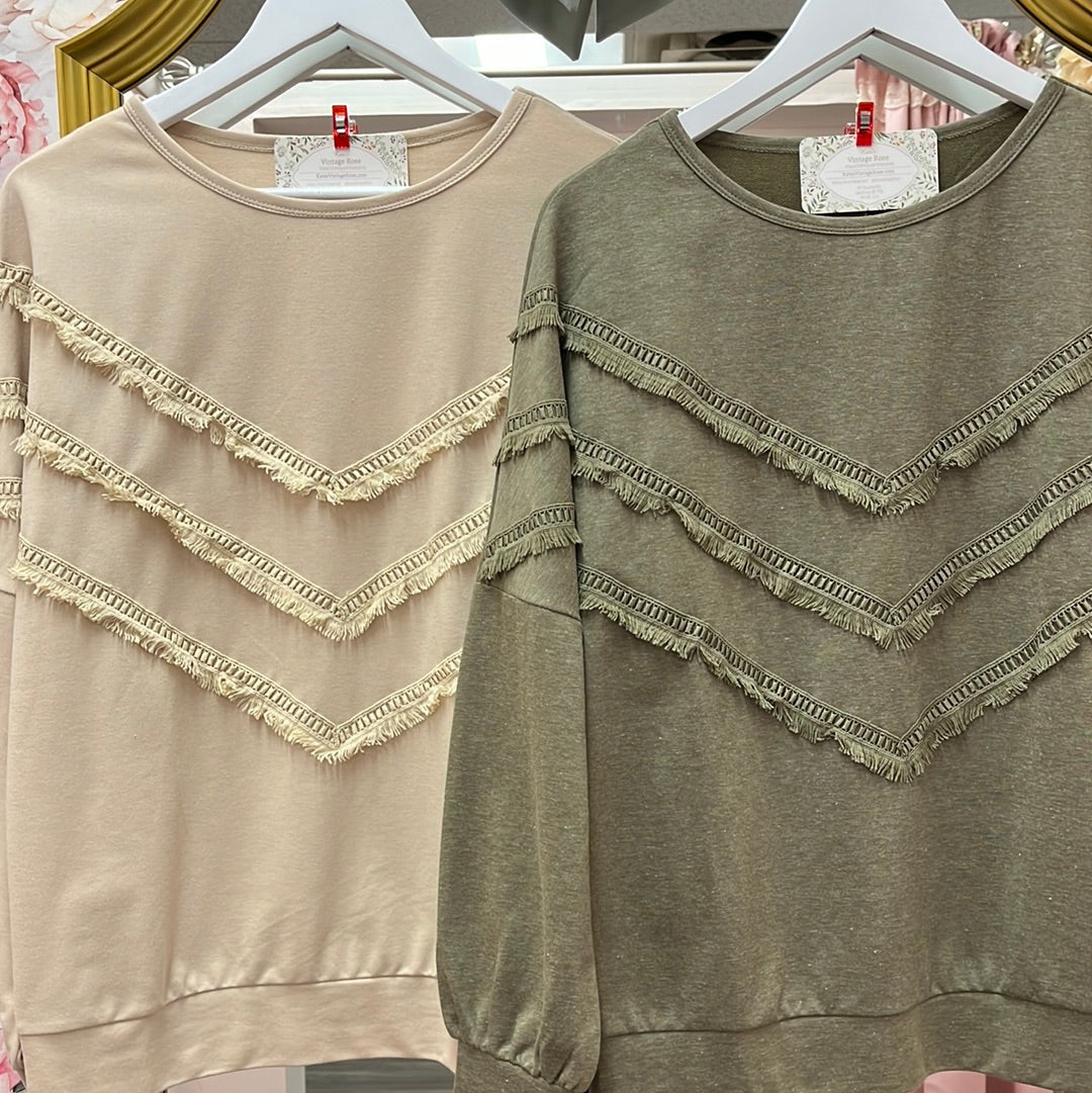 Addison Tassel Sweatshirt
