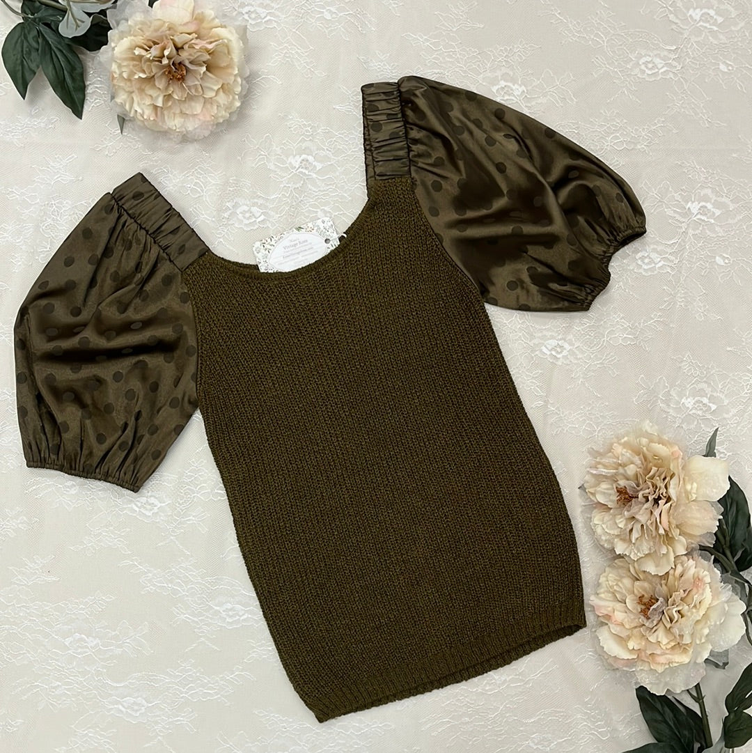 Hollie Puff Sleeve Knit Top