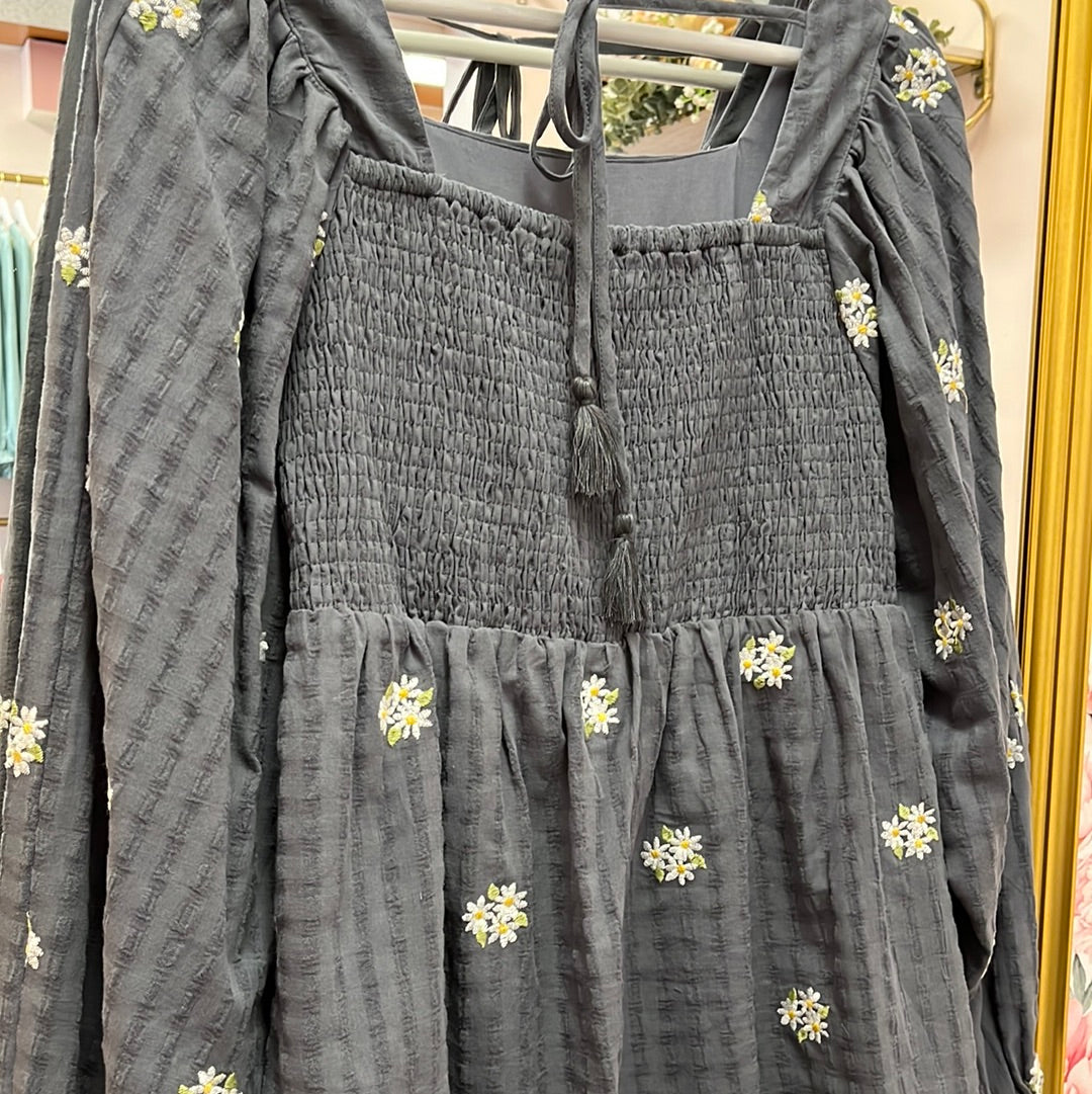 Hollis Daisy Embroidered Blouse *FINAL SALE *