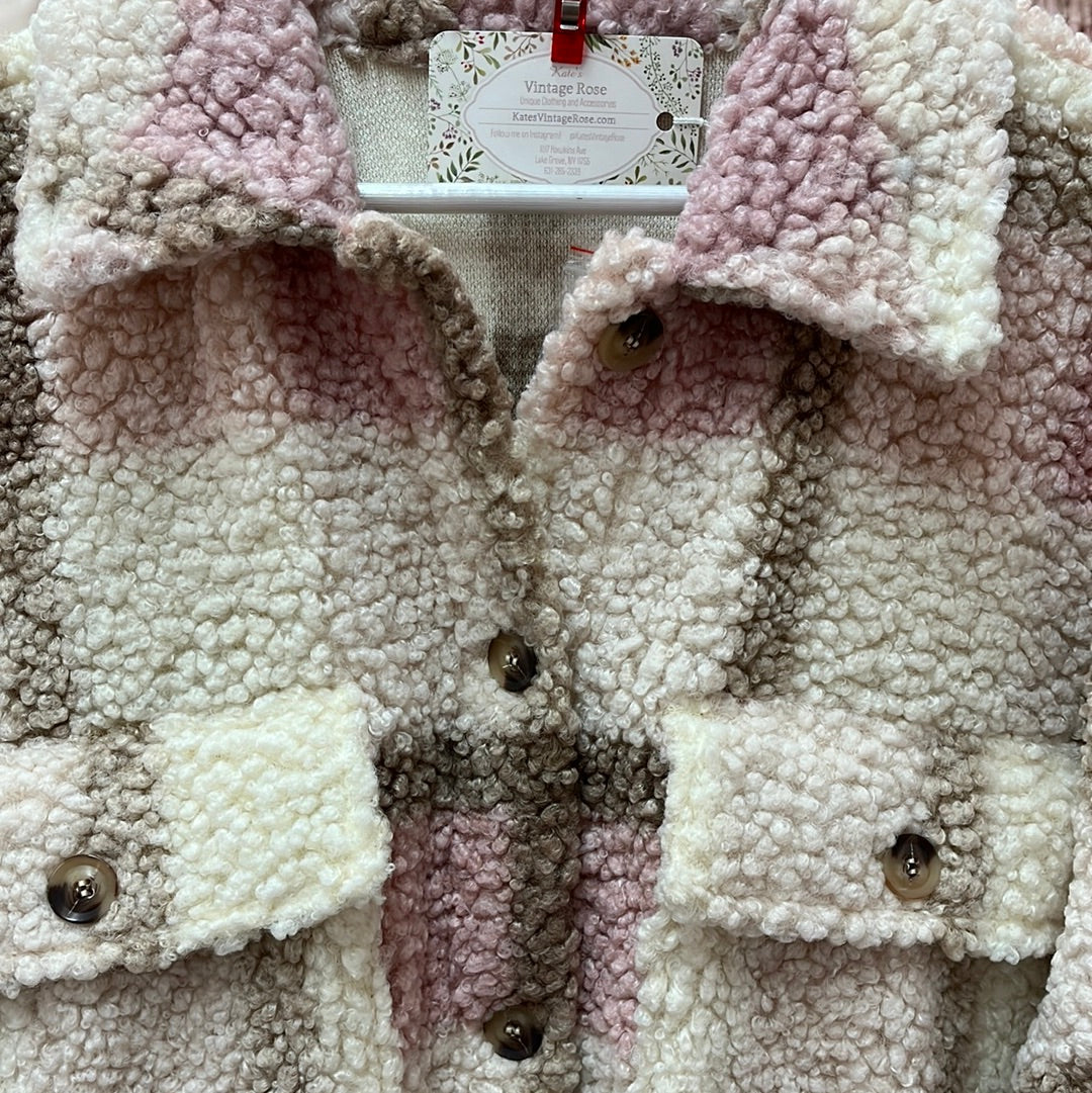 Aspen Plaid Light Sherpa Jacket