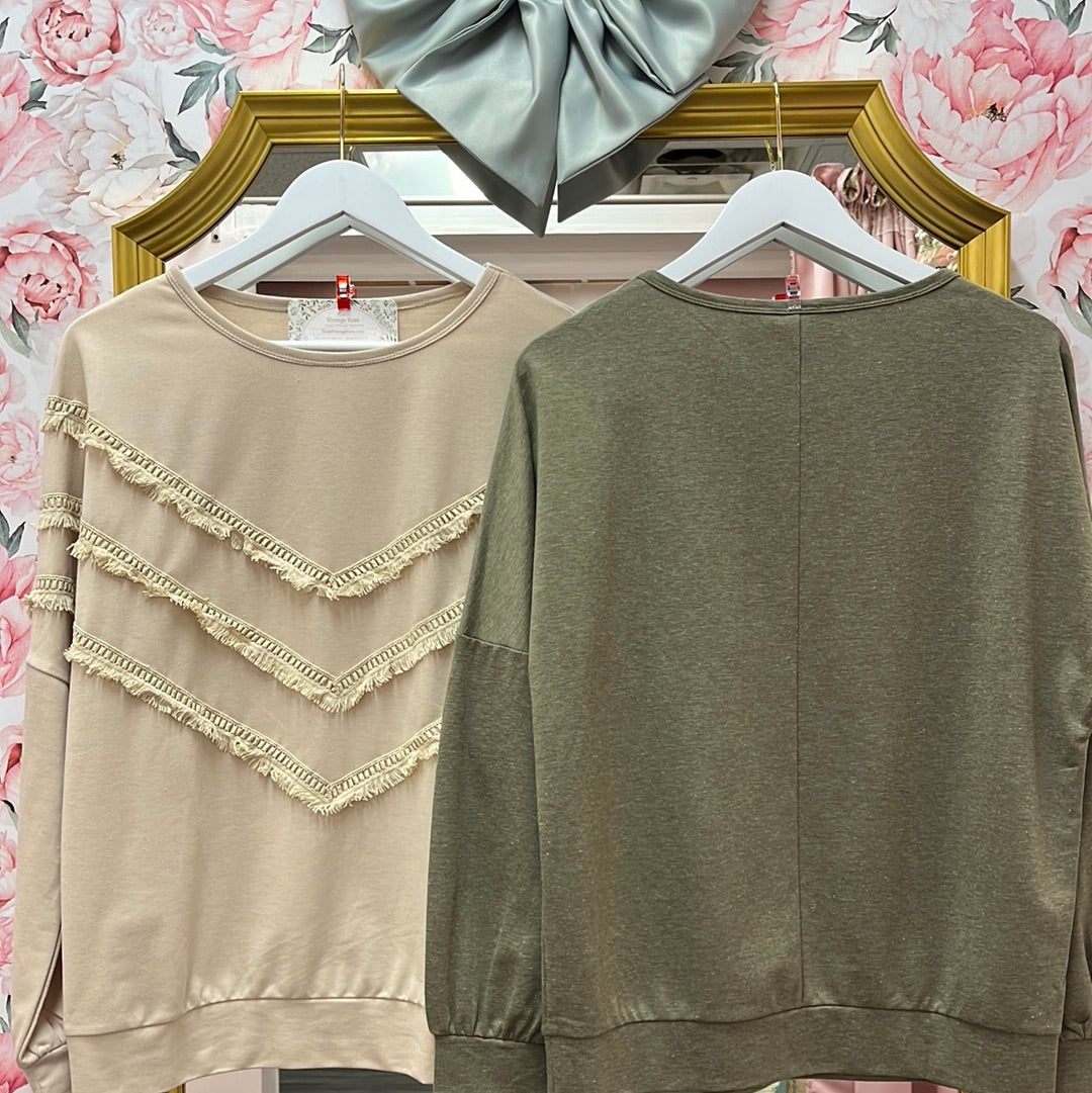 Addison Tassel Sweatshirt