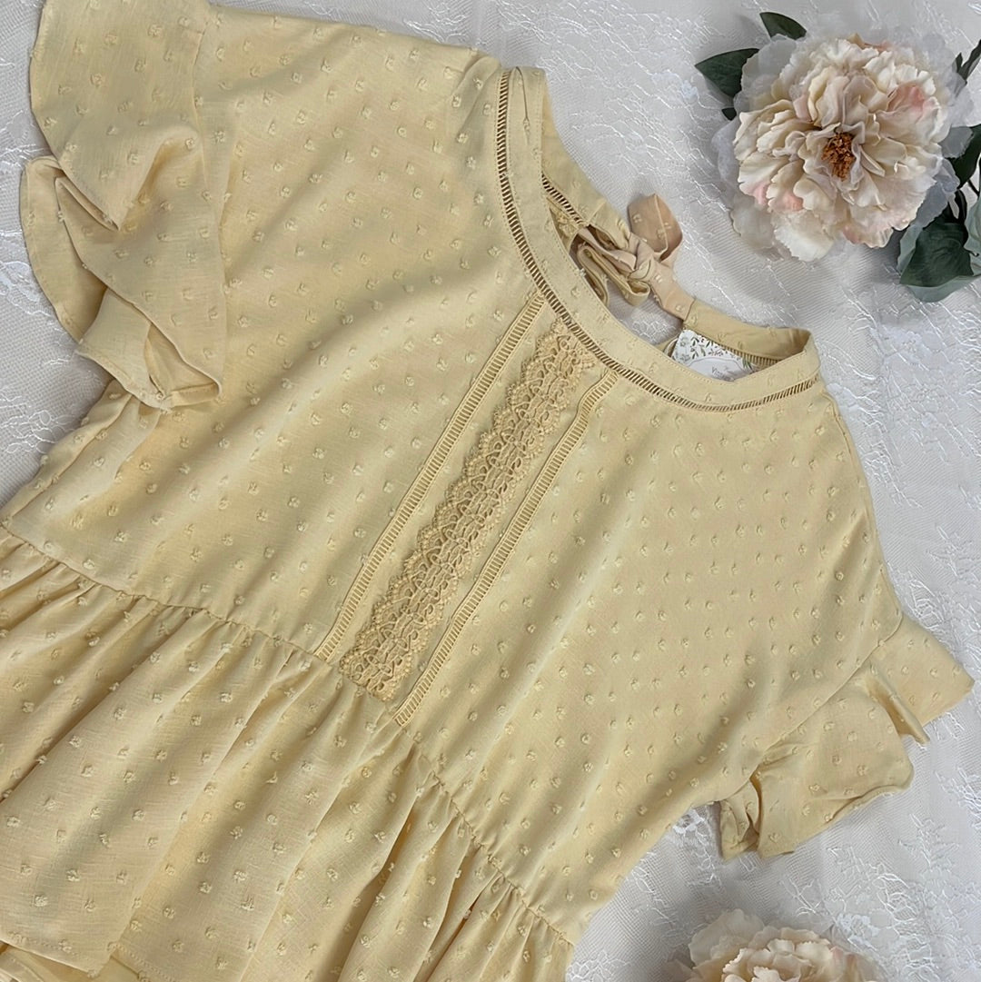 Lynette Flounce Hem Top