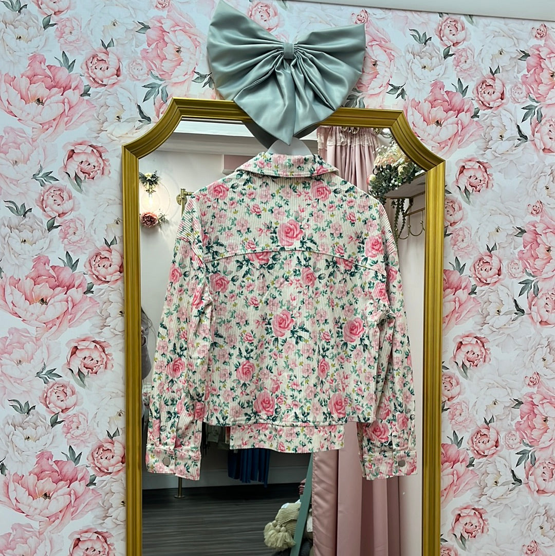 Rosie Floral Corduroy Jacket