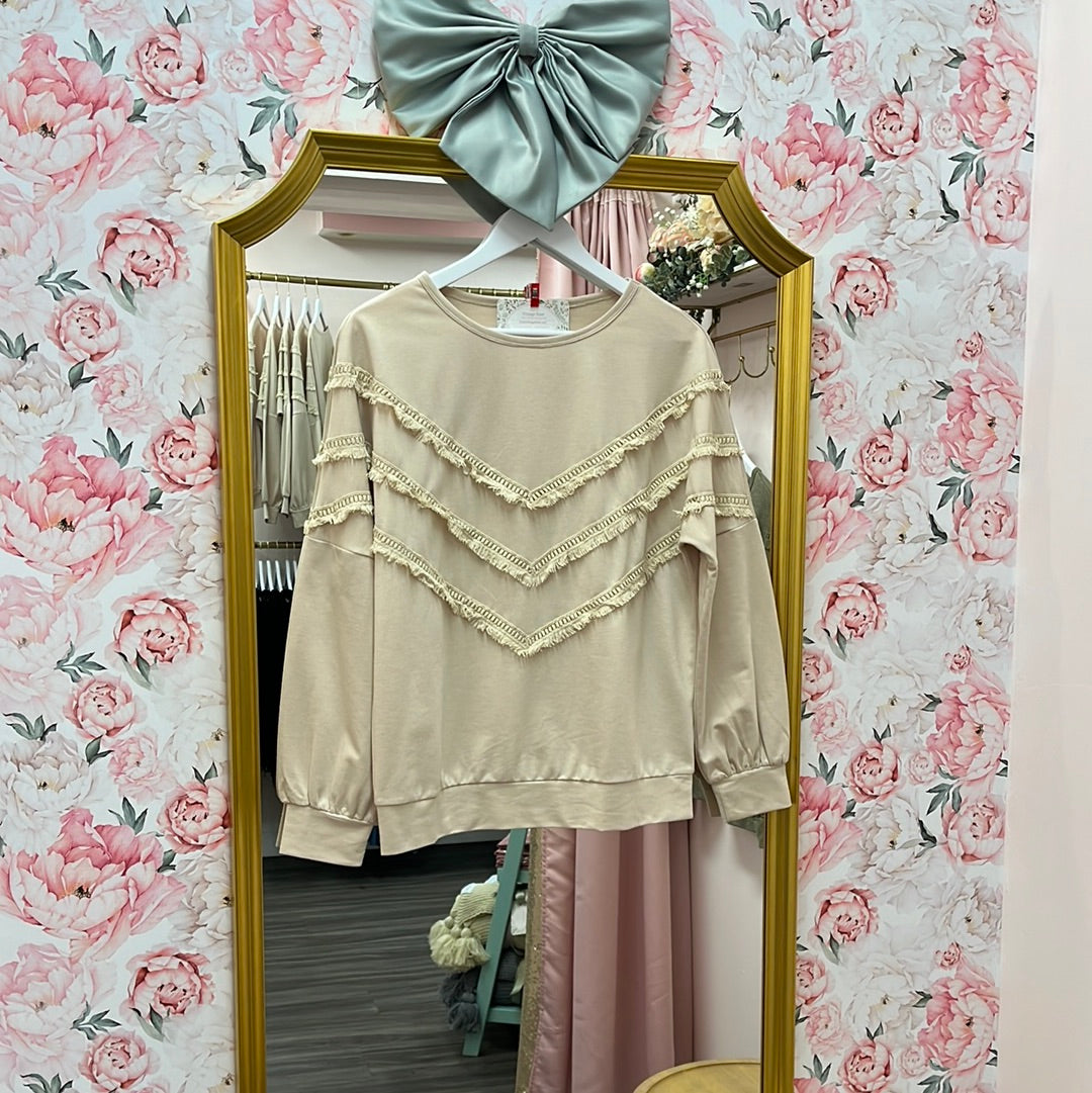 Addison Tassel Sweatshirt