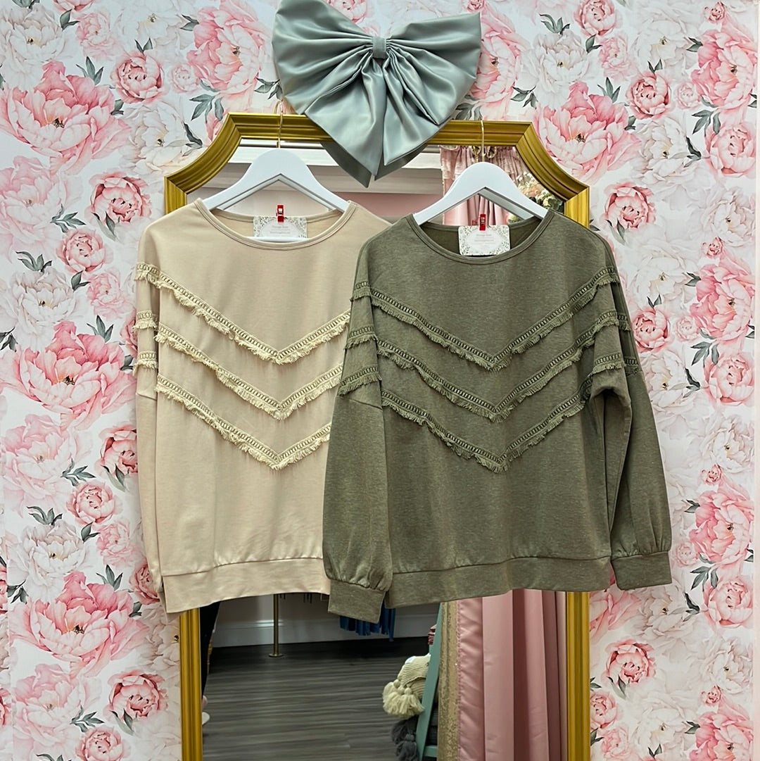 Addison Tassel Sweatshirt