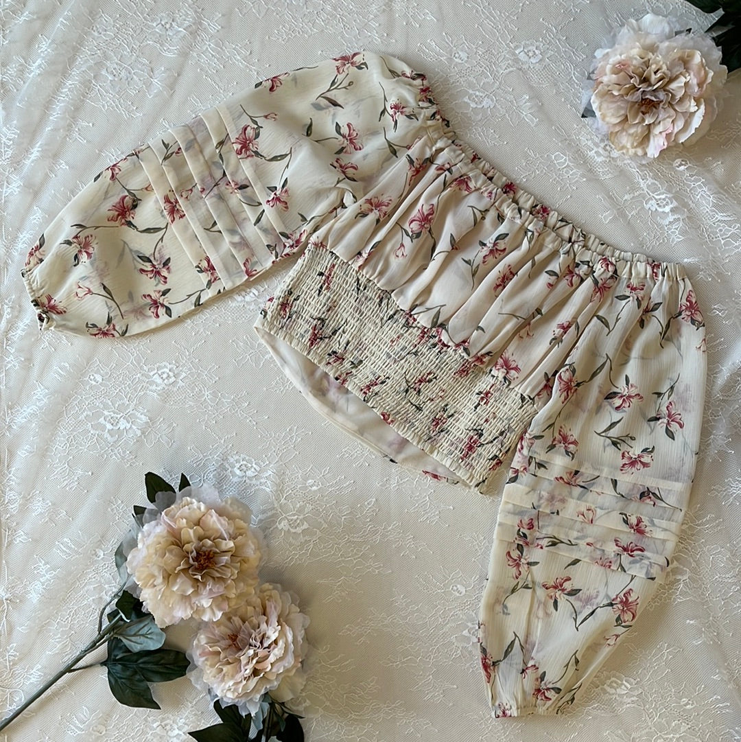 Fern Off The Shoulder Sheer Top
