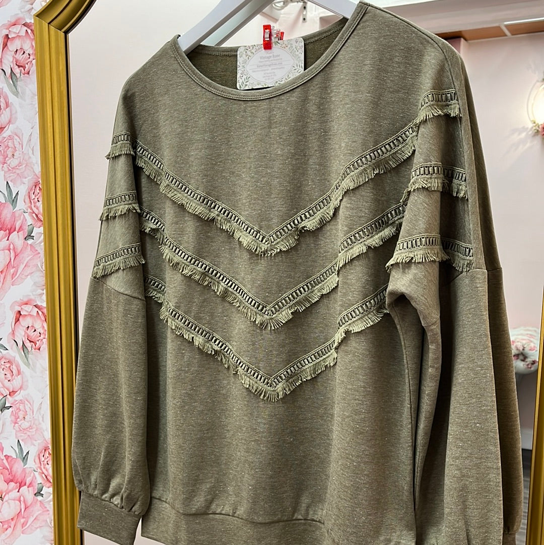 Addison Tassel Sweatshirt