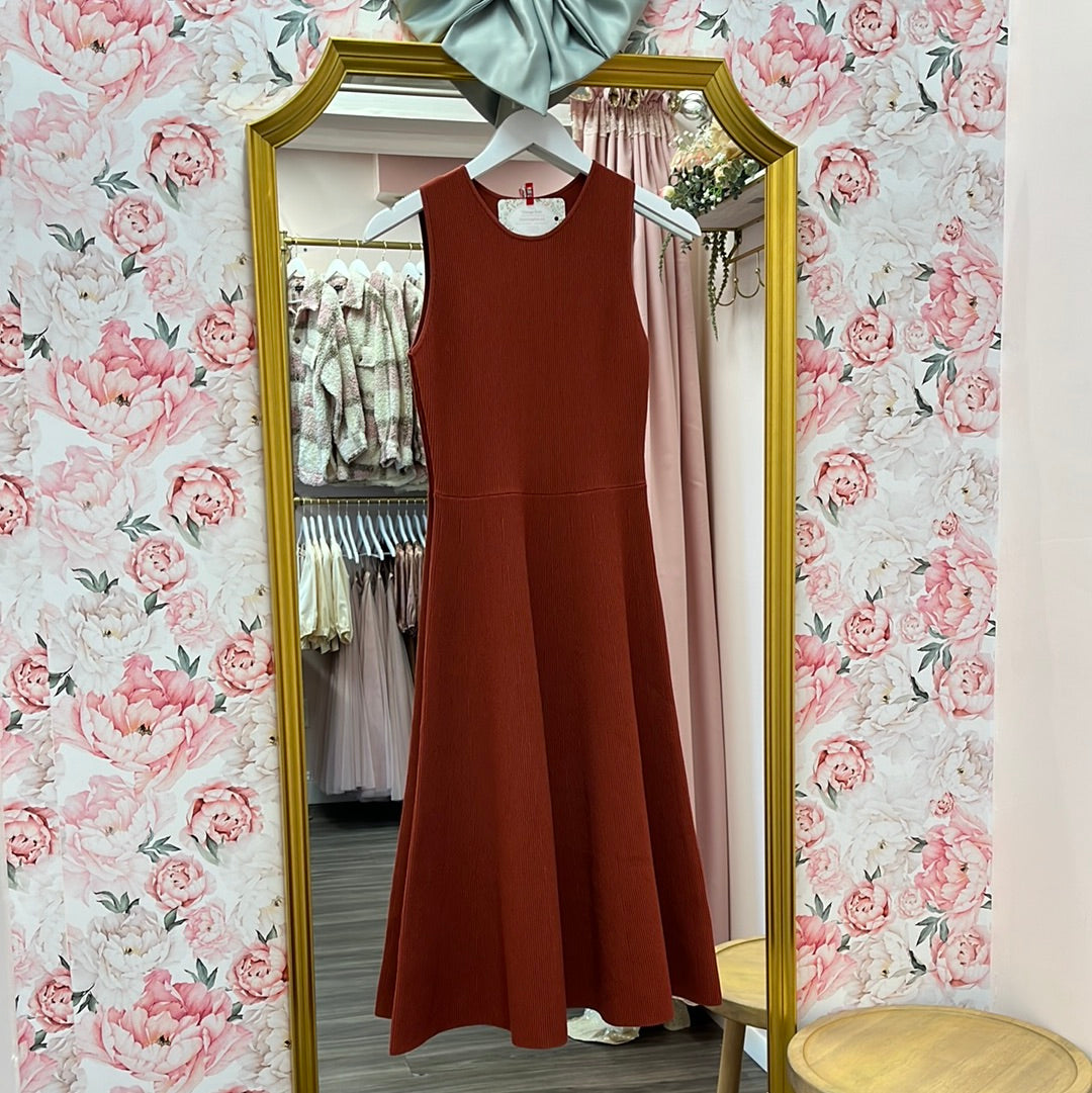 Noelle Knit A-line Long Dress
