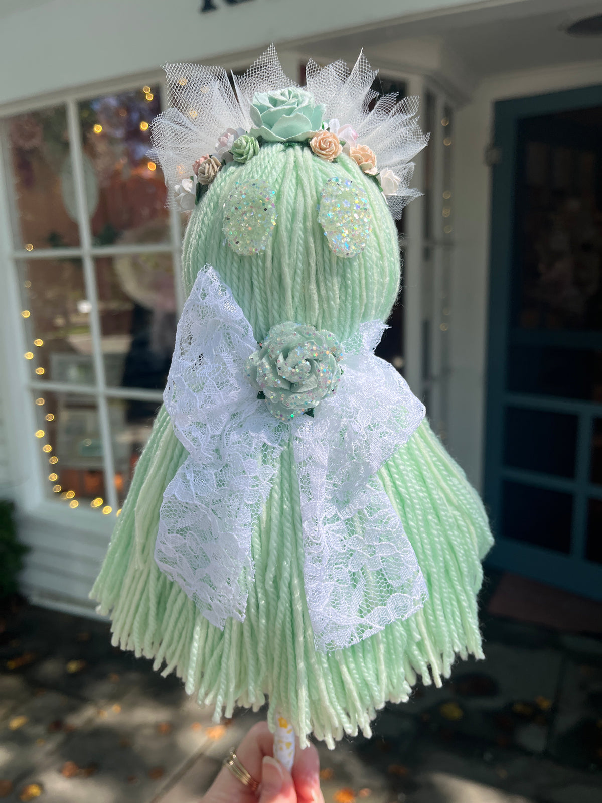 Mint Green Ghost Wand Decor