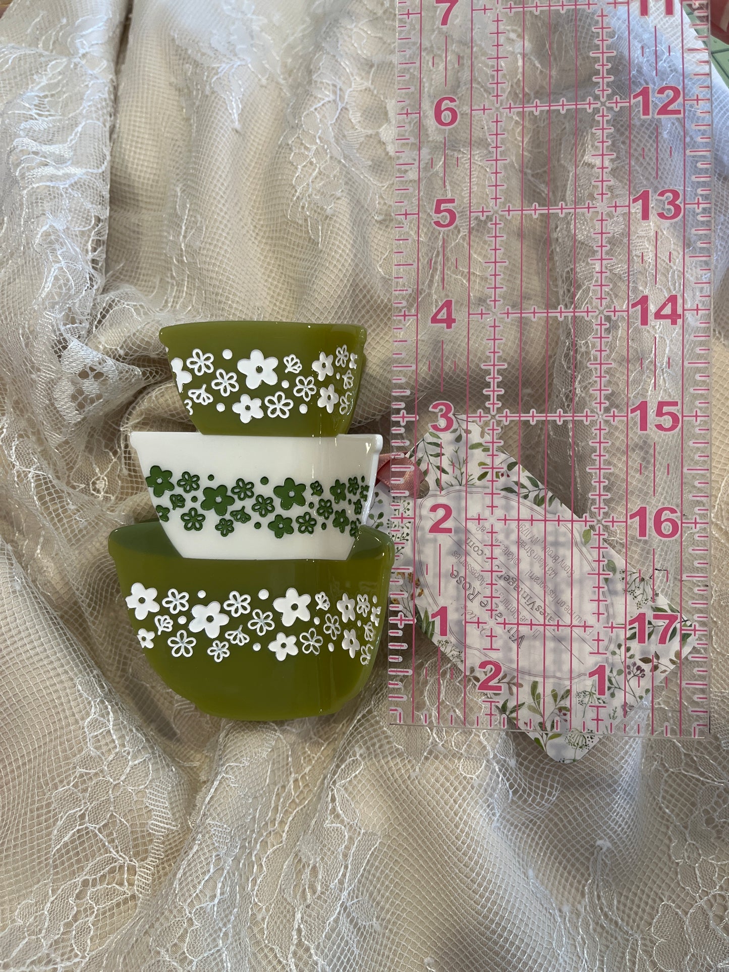 Vintage Pyrex Inspired Hair Claw Clip