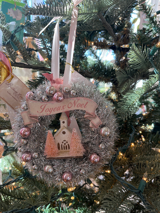 Classic Pastel Tinsel Wreath