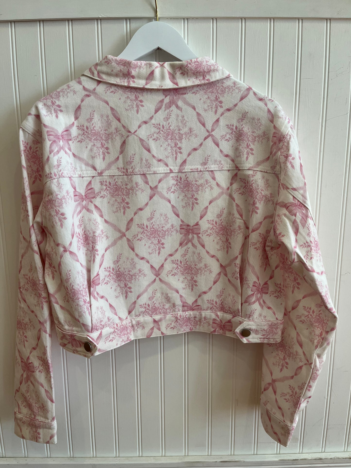 Pink Ribbons and Roses Lightweight Twill Jacket
