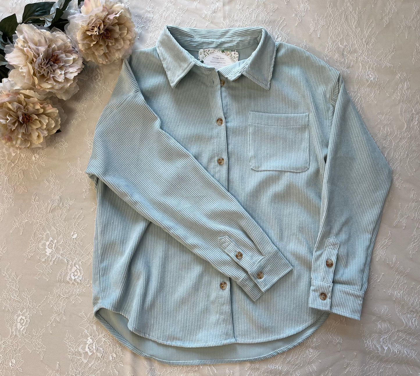 Diana Corduroy Button Up Shirt