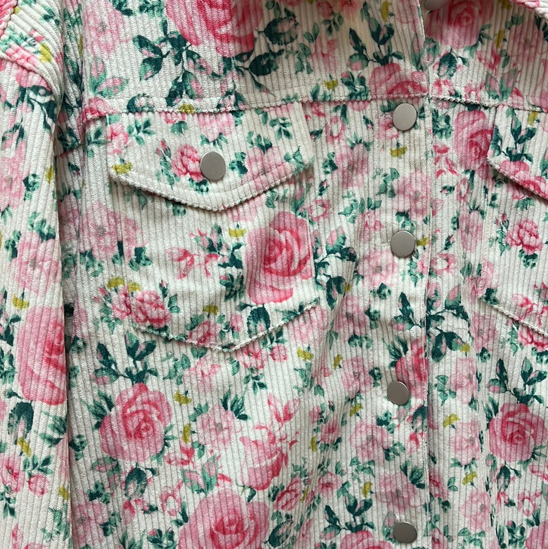 Rosie Floral Corduroy Jacket