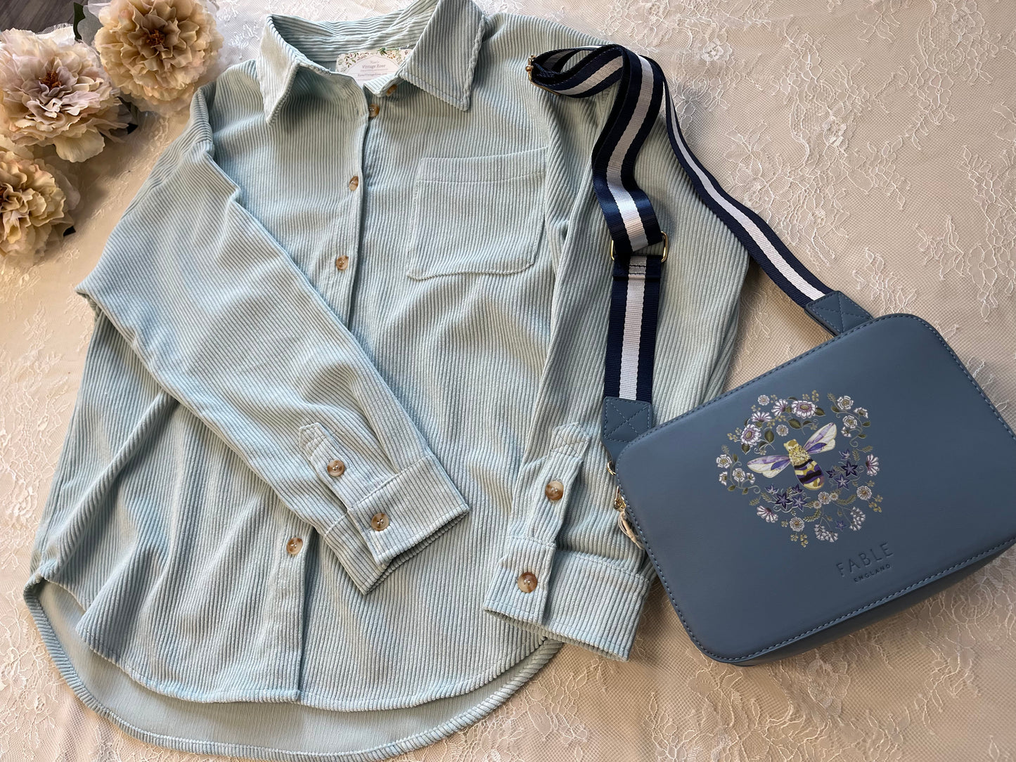 Diana Corduroy Button Up Shirt