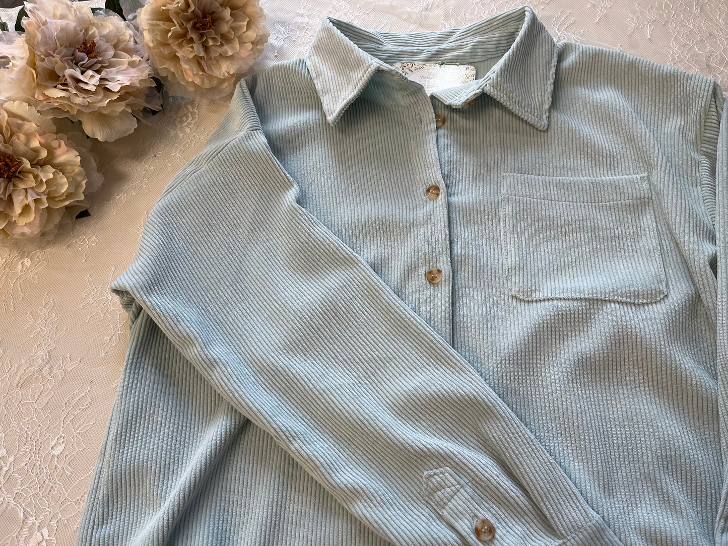 Diana Corduroy Button Up Shirt